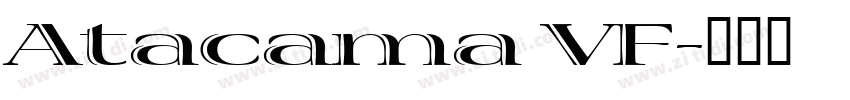 Atacama VF字体转换